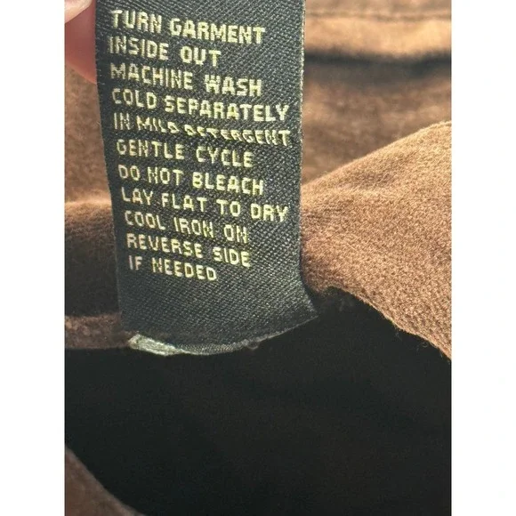 DG2 Diane Gilman Brown Velvet Moleskin Wide Leg Trousers Pants Size 0 NEW - Picture 8 of 9